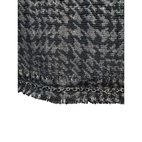 Zara Basic XL Houndstooth Wool Blend Detail Jacket - Picture 7 of 10